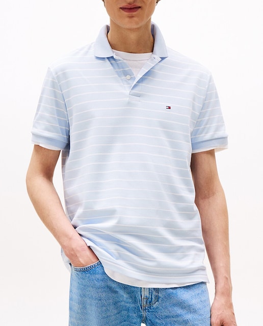 Imagen 0 de Polo de hombre regular de manga corta con bandera bordada