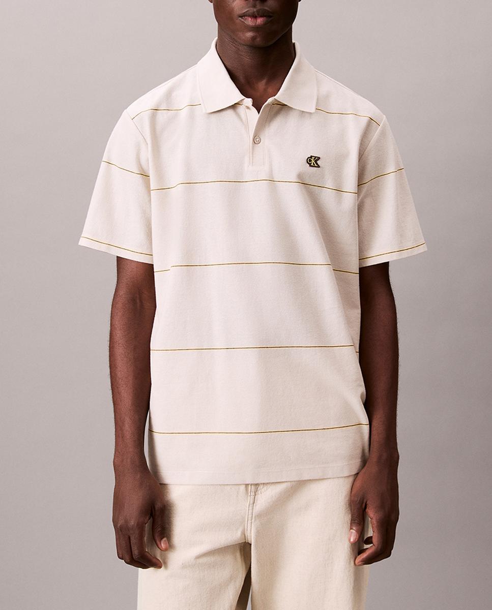 Imagen 0 de Polo hombre piqué de rayas con logo