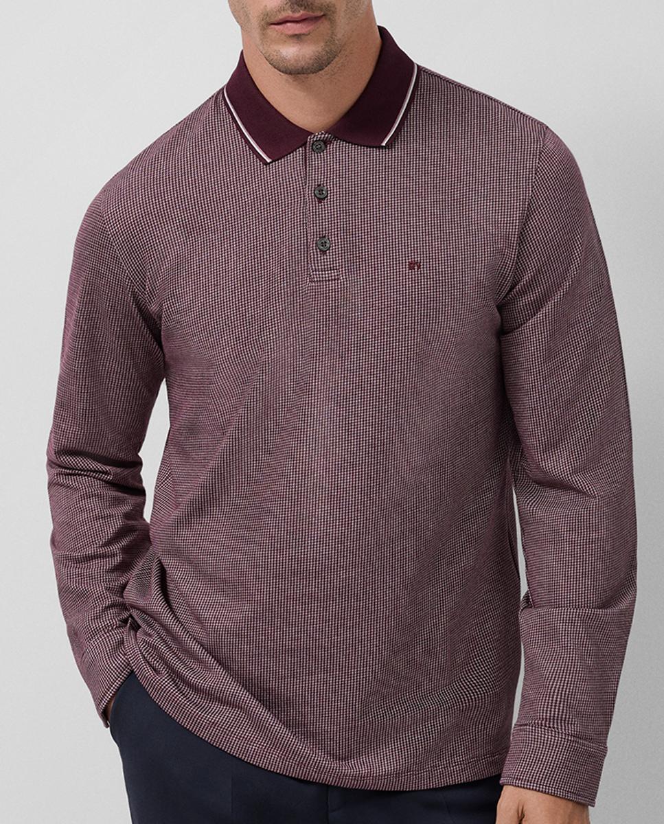 Imagen 0 de Polo de hombre manga larga jacquard tricolor