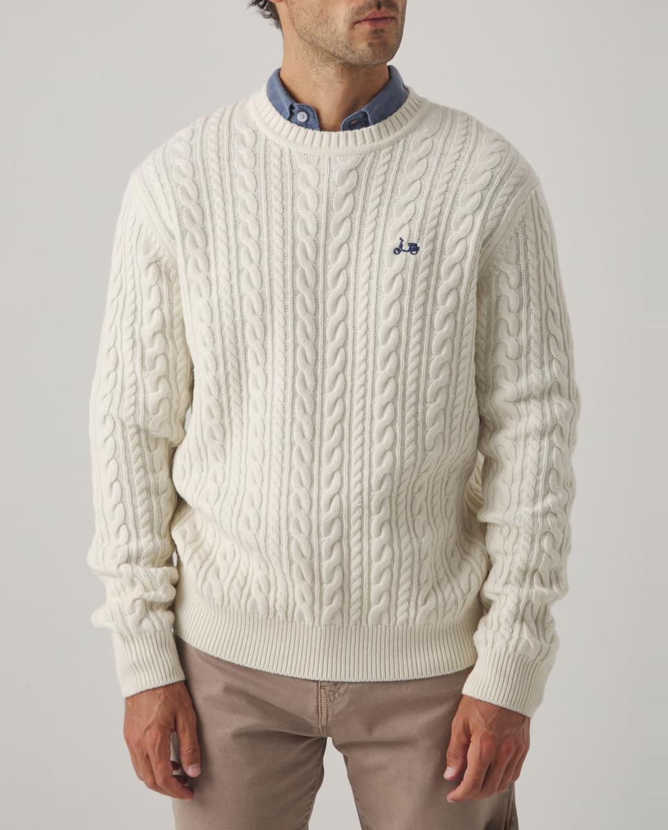 Imagen 0 de JERSEY CREW NECK OCHOS CRUDO