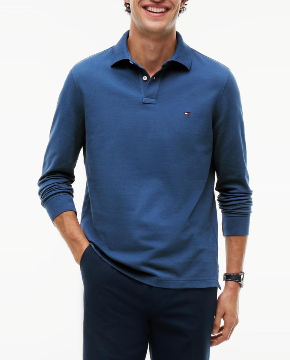 Imagen 0 de Polo de caballero de manga larga liso