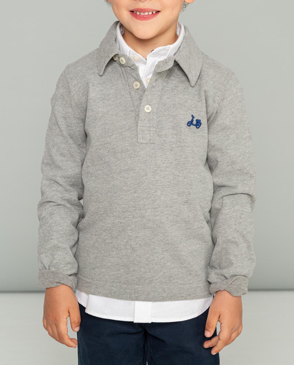 Imagen 0 de POLO NIÑO RUGBY FLAG GRIS