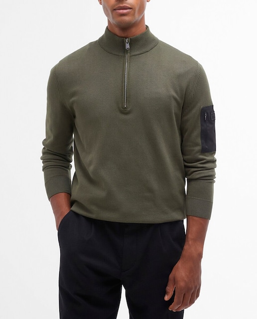 Imagen 0 de Jersey de hombre con cuello cremallera manga larga