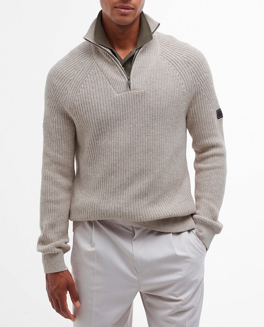 Imagen 0 de Jersey de hombre con cuello cremallera manga larga