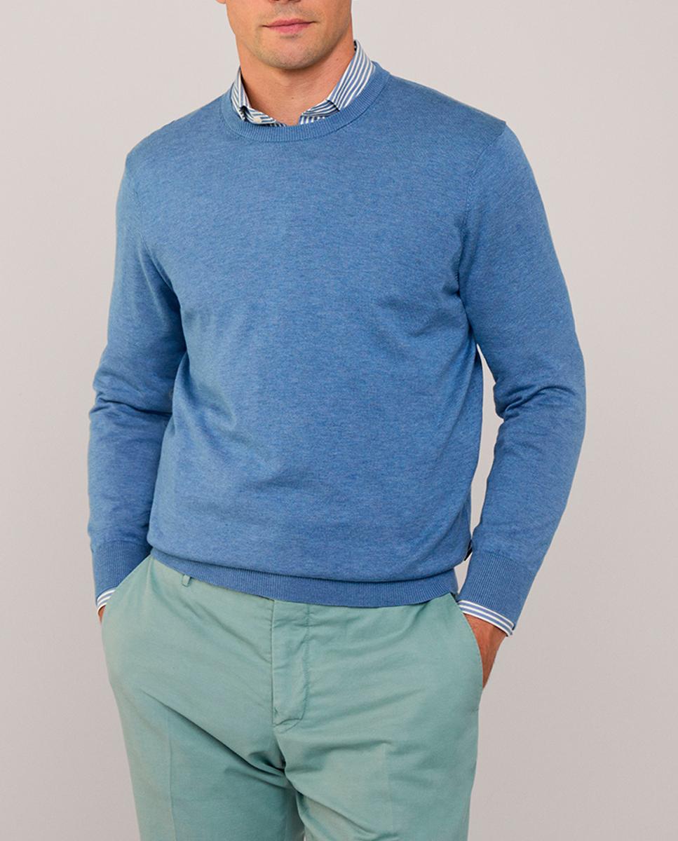 Imagen 0 de Jersey de hombre liso de cuello redondo