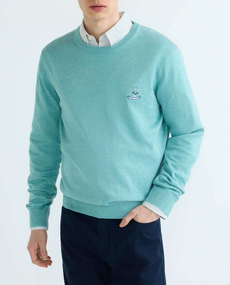 Imagen 0 de Jersey de hombre cuello redondo liso logo birdie