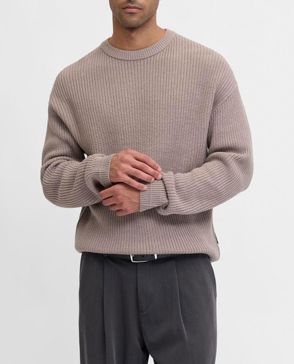 Imagen 0 de Jersey de punto de hombre con cuello redondo