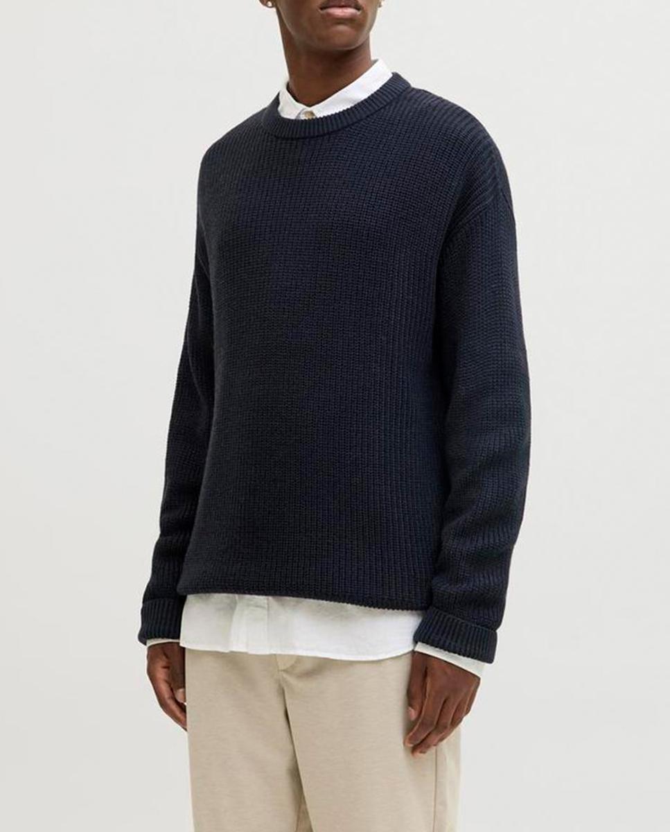 Imagen 0 de Jersey de punto de hombre con cuello redondo