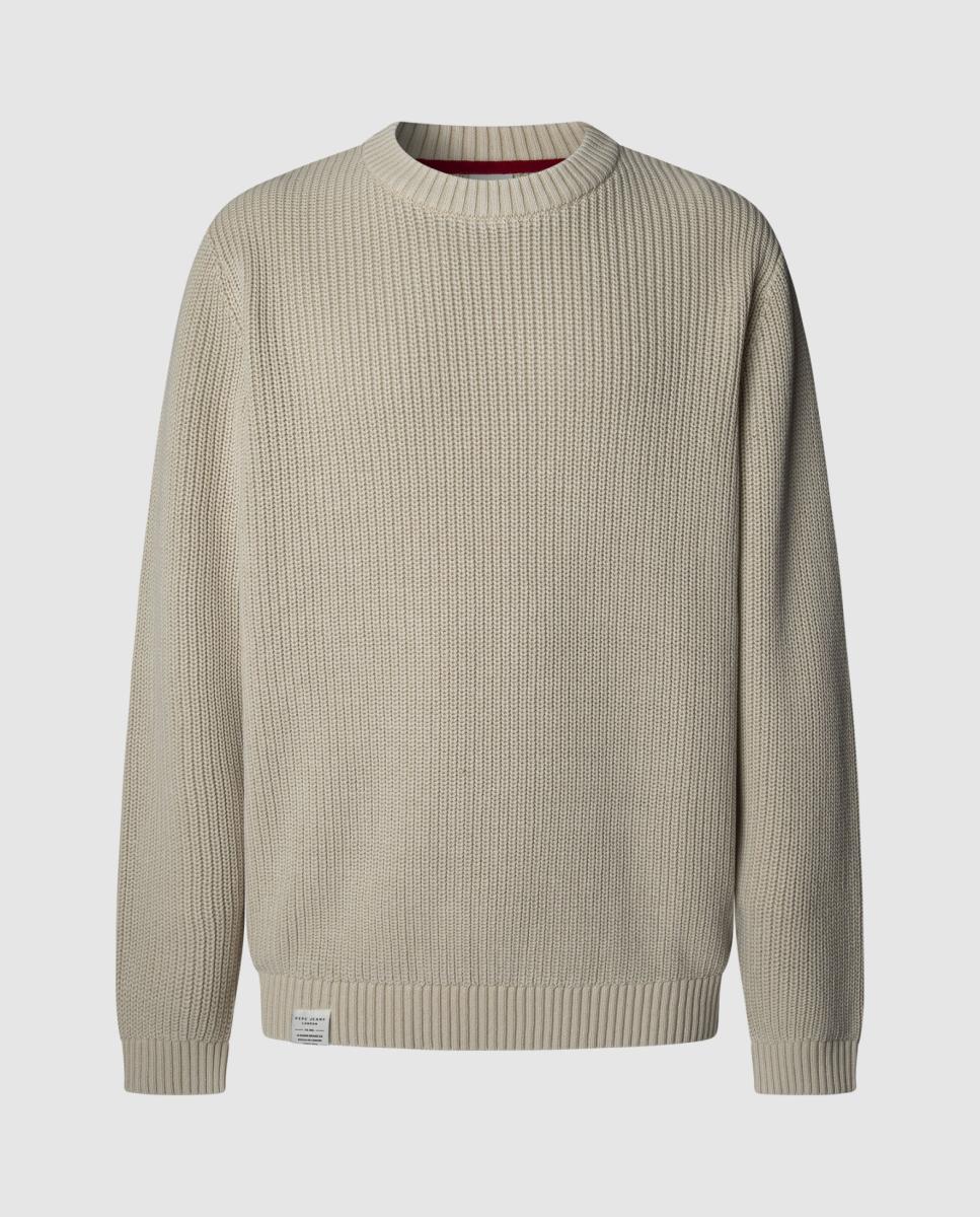 Imagen 0 de Jersey de hombre fit regular con logo en bajo