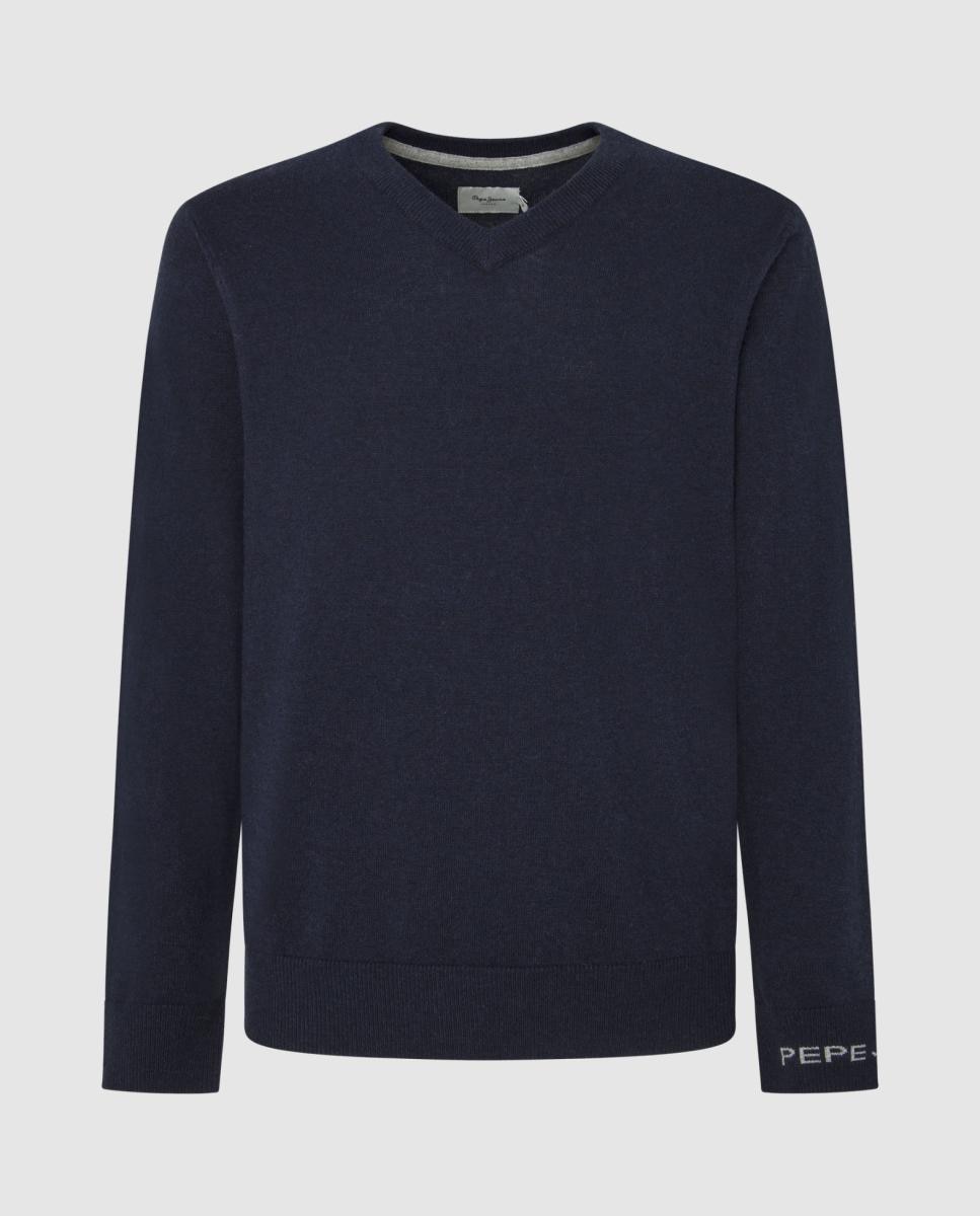 Imagen 0 de Jersey de hombre fit regular cuello pico
