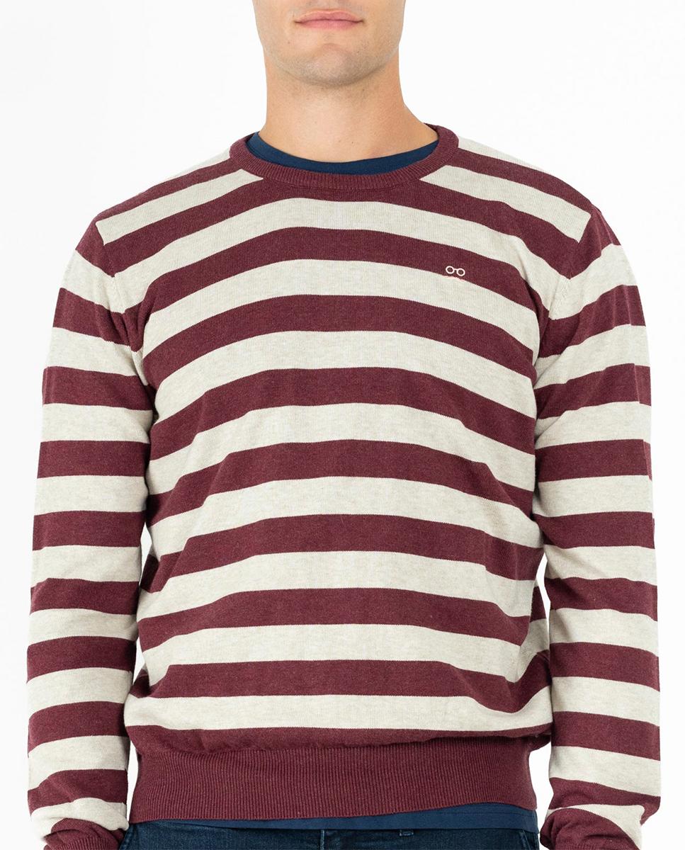 Imagen 0 de Jersey estampado de rayas hombre