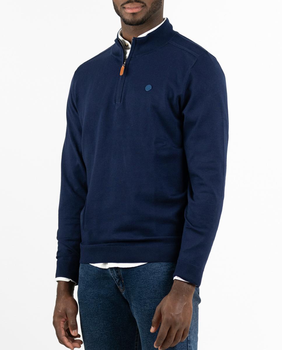 Imagen 0 de Jersey de hombre con cuello chimenea con cremallera