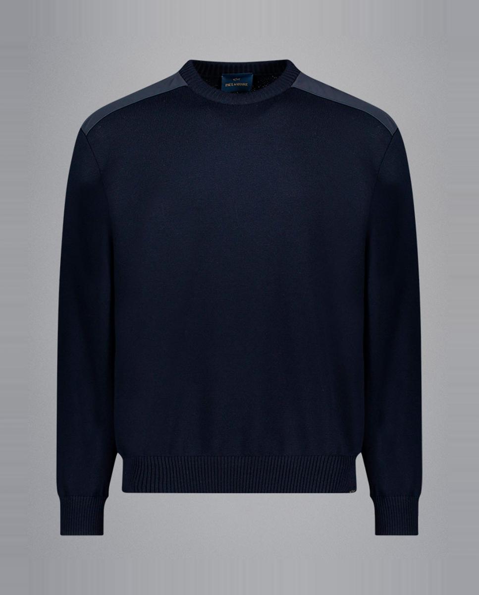 Imagen 0 de Jersey de hombre con cuello caja contrastes hombros tallas grandes