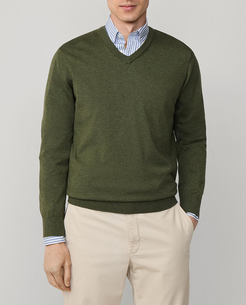 Imagen 0 de Jersey de hombre liso cuello pico