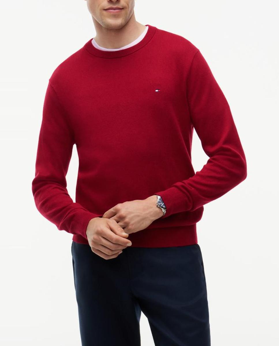 Imagen 0 de Jersey de caballero con cuello redondo estampado