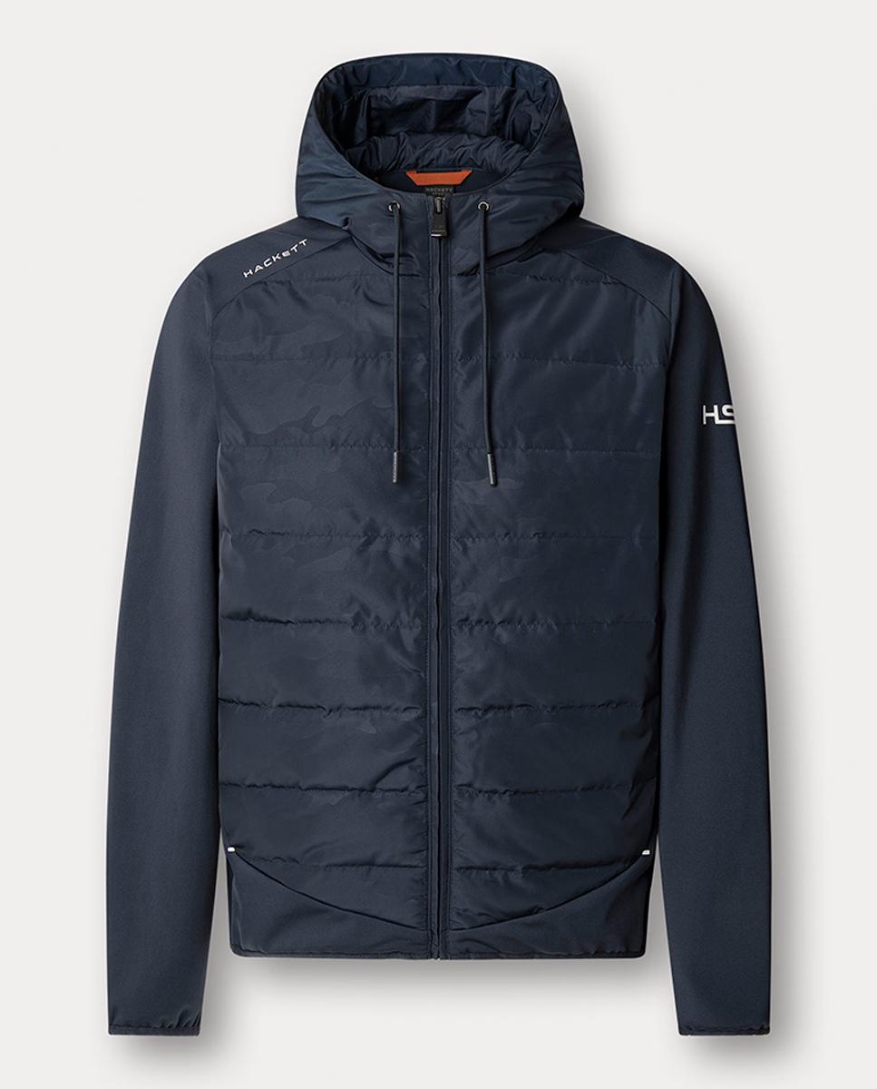 Imagen 0 de Sudadera de hombre híbrida con cremallera estampado camuflaje tallas grandes
