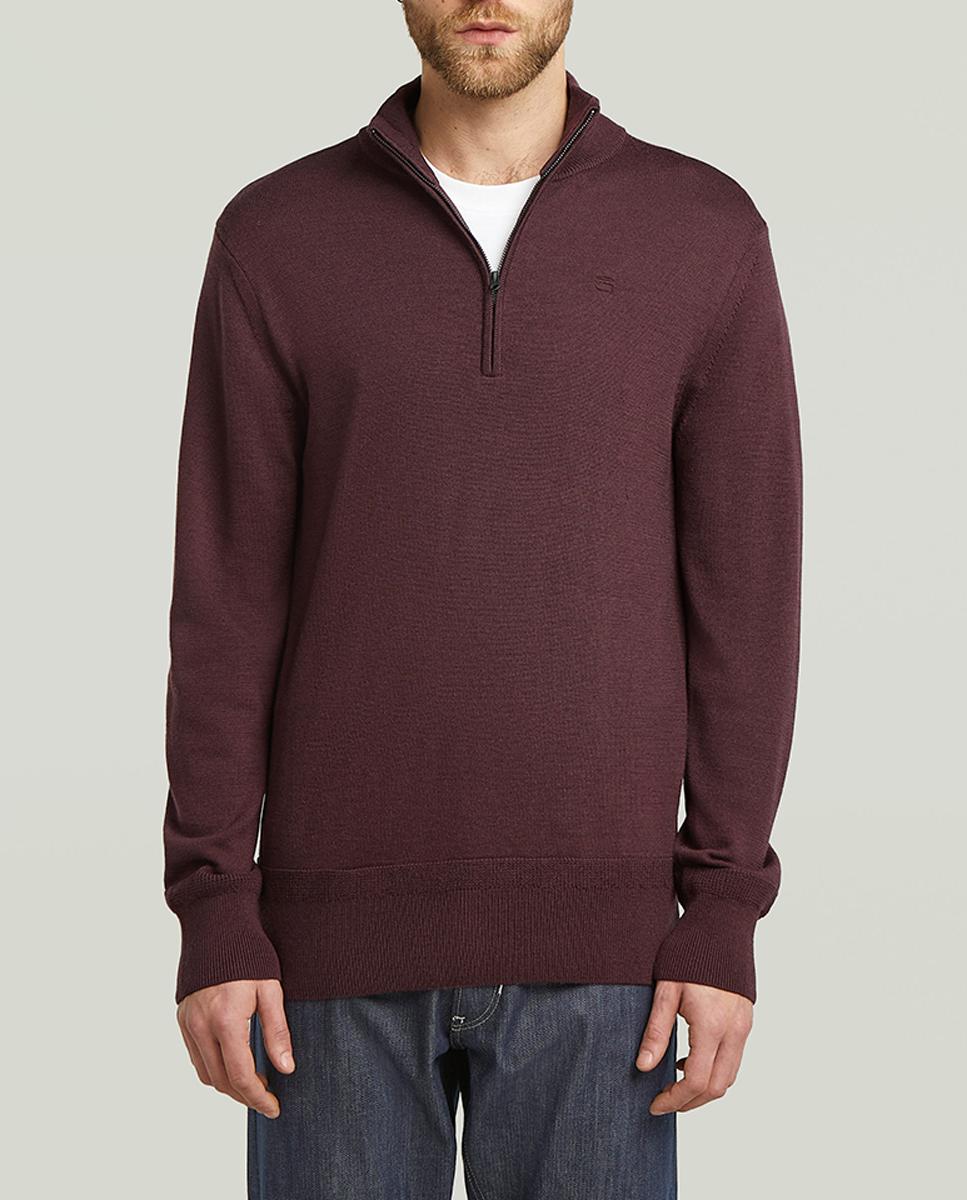 Imagen 0 de Jersey de hombre media cremallera y cuello alzado