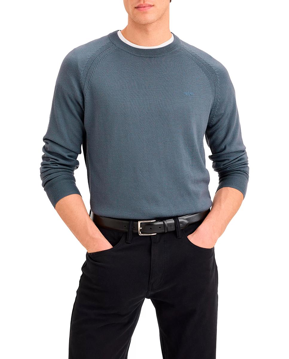 Imagen 0 de Jersey de hombre de cuello redondo lana merino extrafina