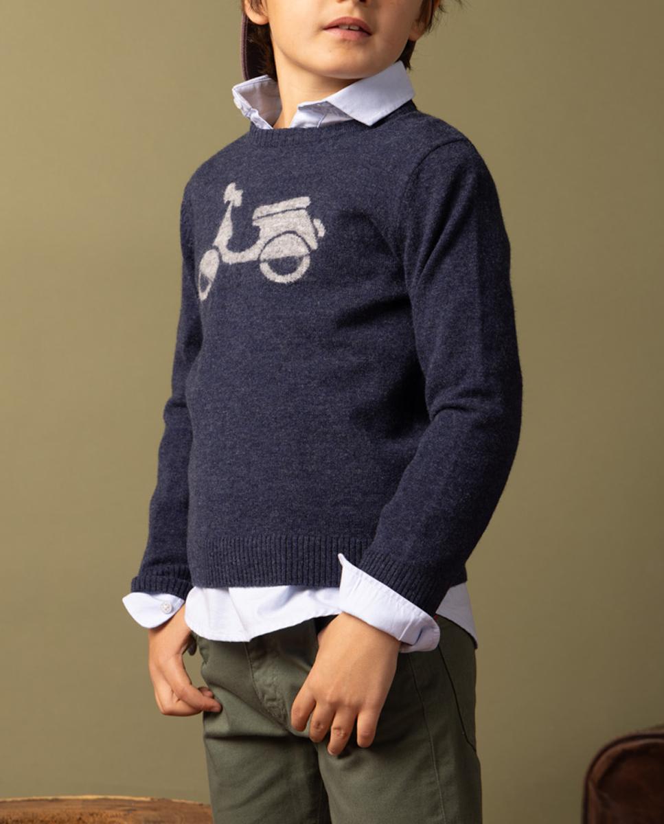 Imagen 0 de Jersey niño moto logo marino
