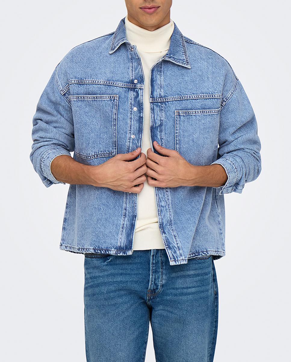 Imagen 0 de Cazadora vaquera de hombre regular fit