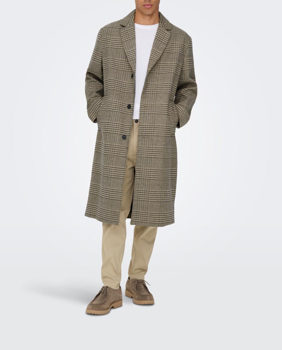 Imagen 0 de Abrigo de paño de hombre relaxed fit.