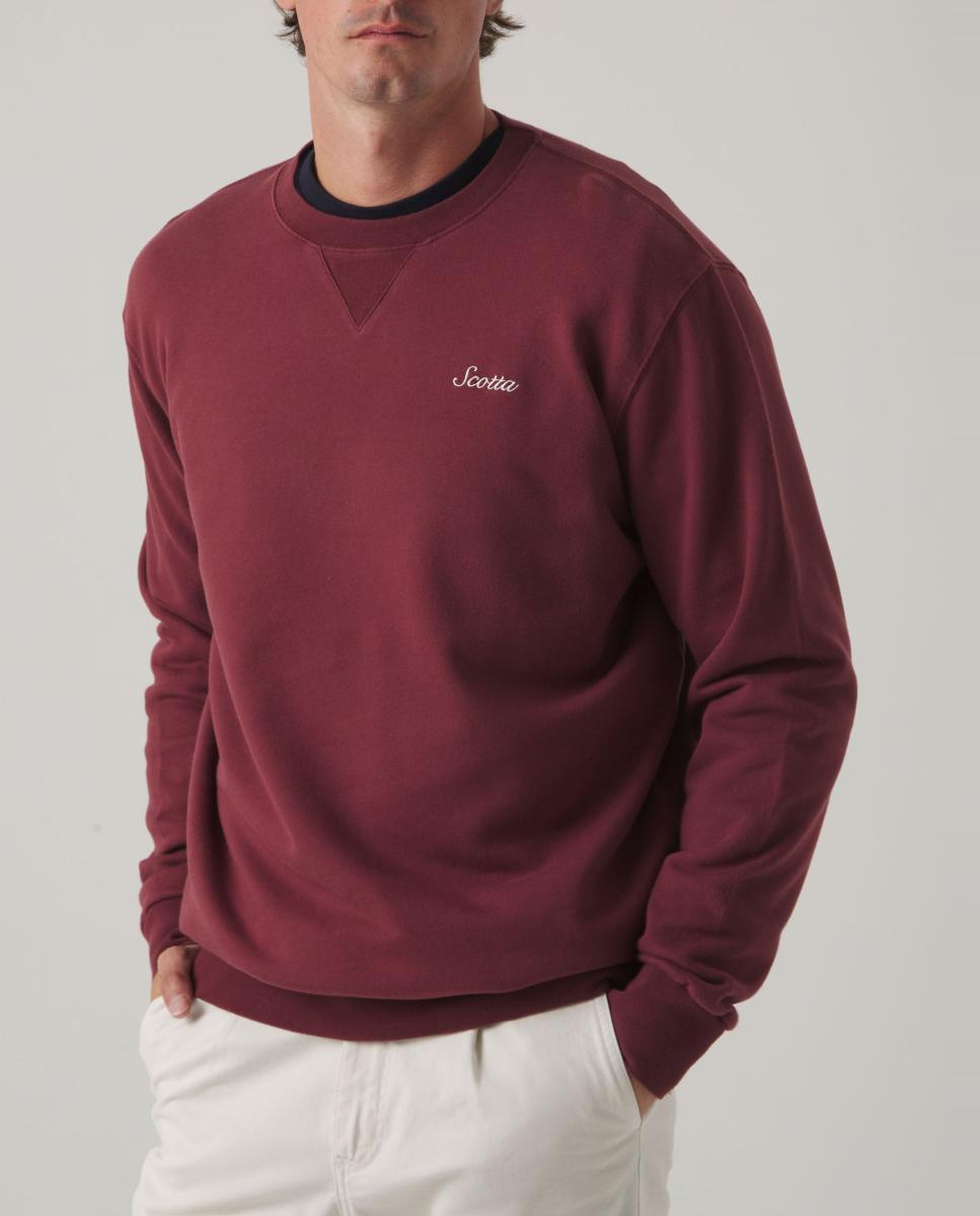 Imagen 0 de SUDADERA SCOTTA BRAND BURDEOS