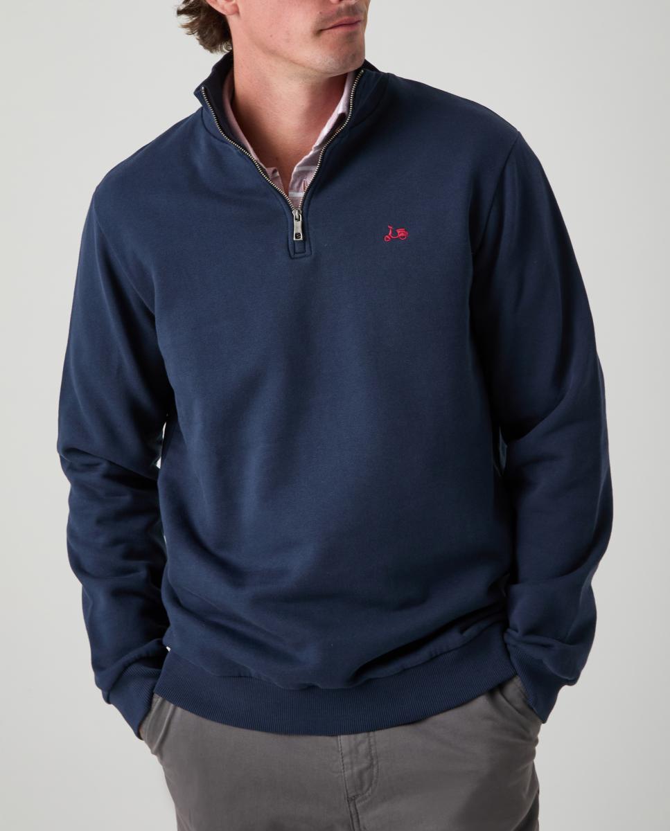Imagen 0 de SUDADERA ZIP MARINO