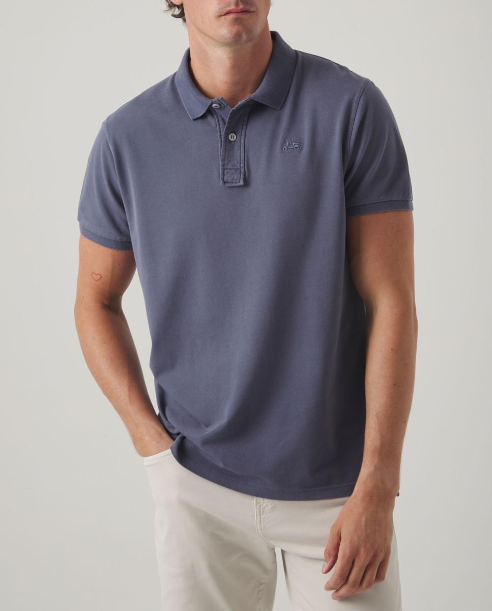 Imagen 0 de POLO GARMENT AZUL GRISACEO
