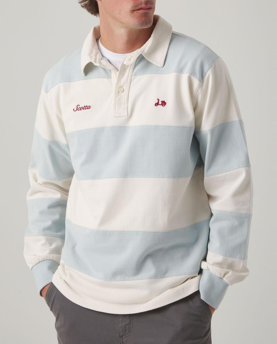 Imagen 0 de POLO RUGBY STRIPES CELESTE
