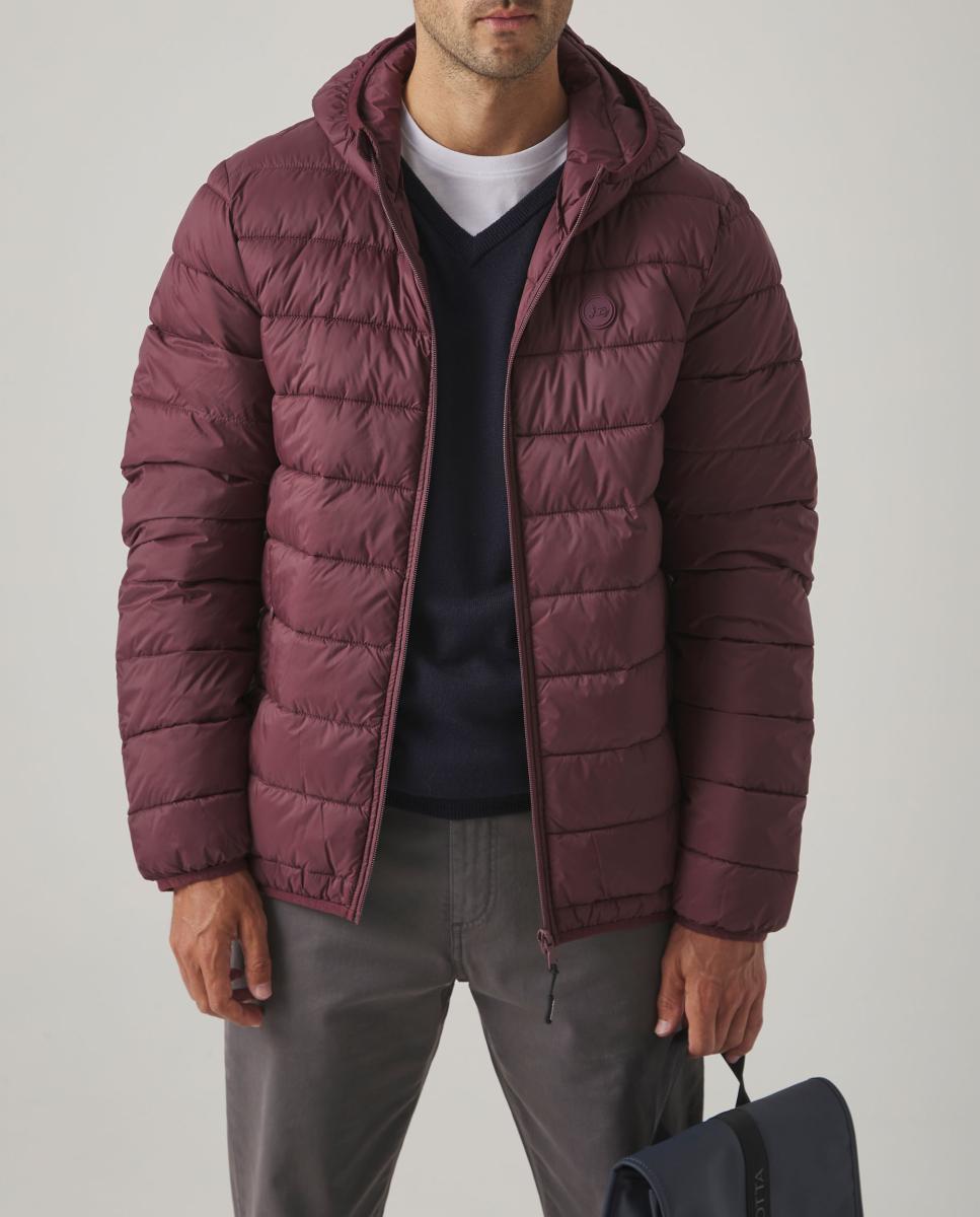 Imagen 0 de CHAQUETA HOOD ACOLCHADO BURDEOS