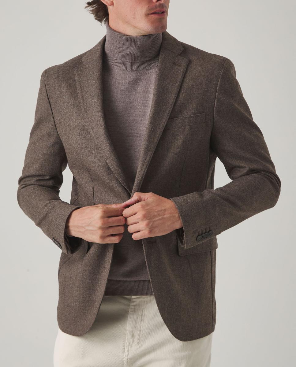 Imagen 0 de BLAZER SMOOTH WOOL MARRON