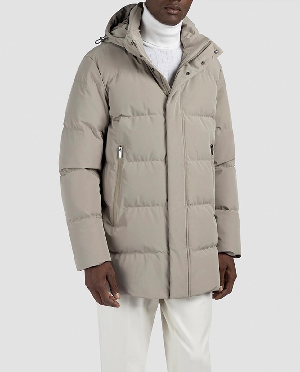 Imagen 0 de Chaquetón largo de hombre capucha acolchado