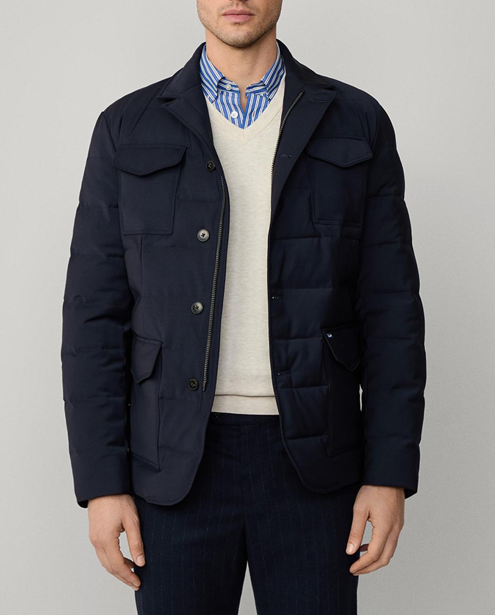 Imagen 0 de Chaqueta de hombre acolchada de mezcla de lana impermeable