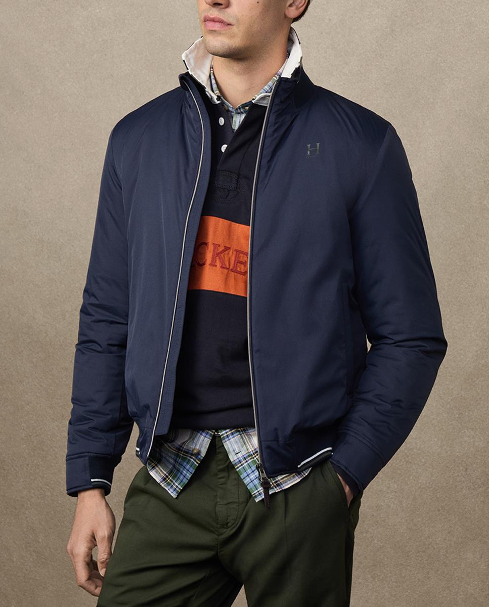 Imagen 0 de Chaqueta de hombre con interior acolchado y logo en el pecho tallas grandes