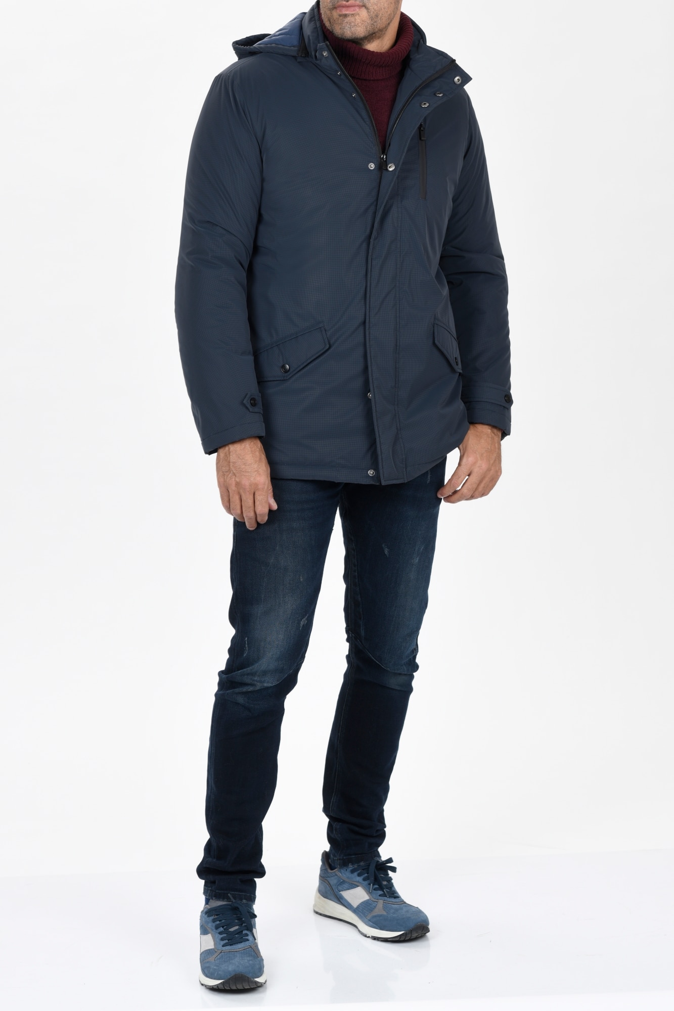 Imagen 0 de Parka capucha dos bolsillos de hombre