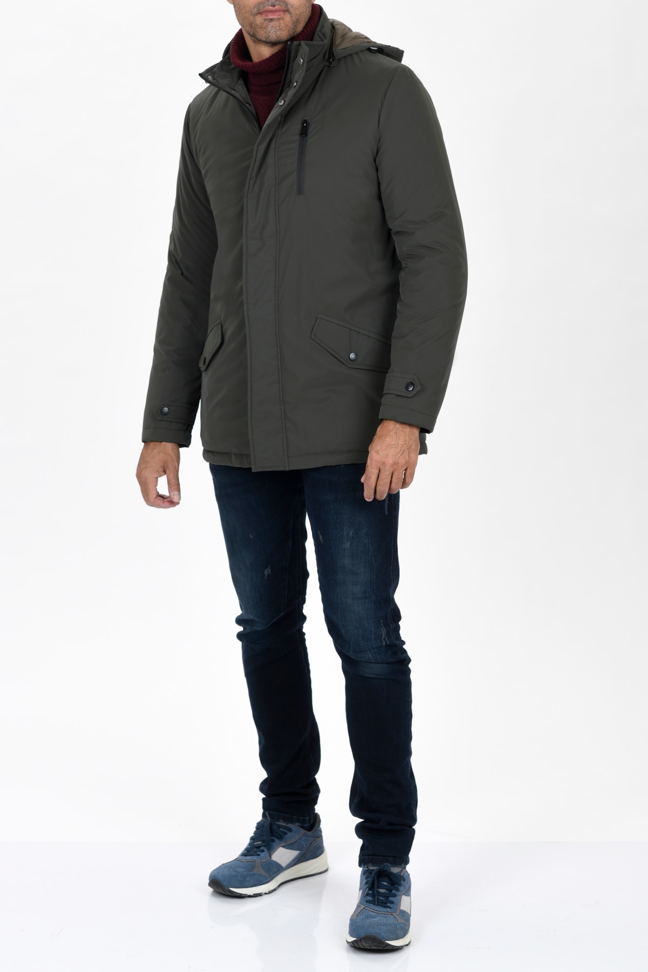Imagen 0 de Parka capucha dos bolsillos de hombre
