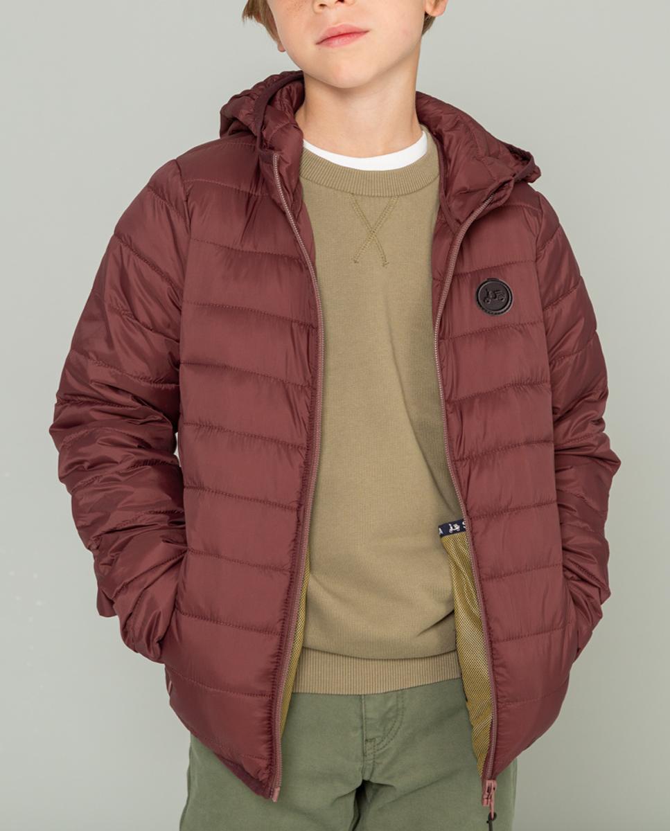 Imagen 0 de CHAQUETA NIÑO HOOD ACOLCHADO BURDEOS