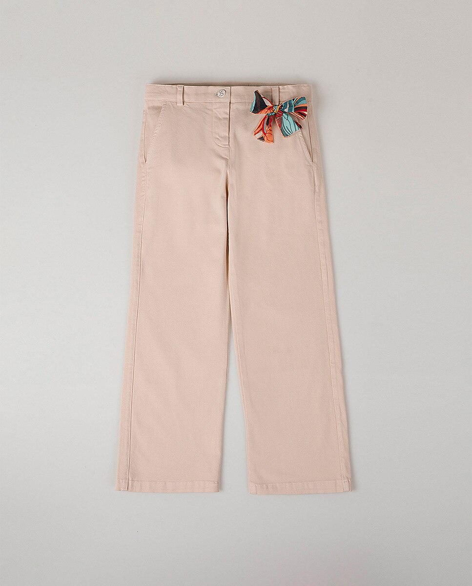 Imagen 0 de Pantalón chino mid detalle lazo de niña