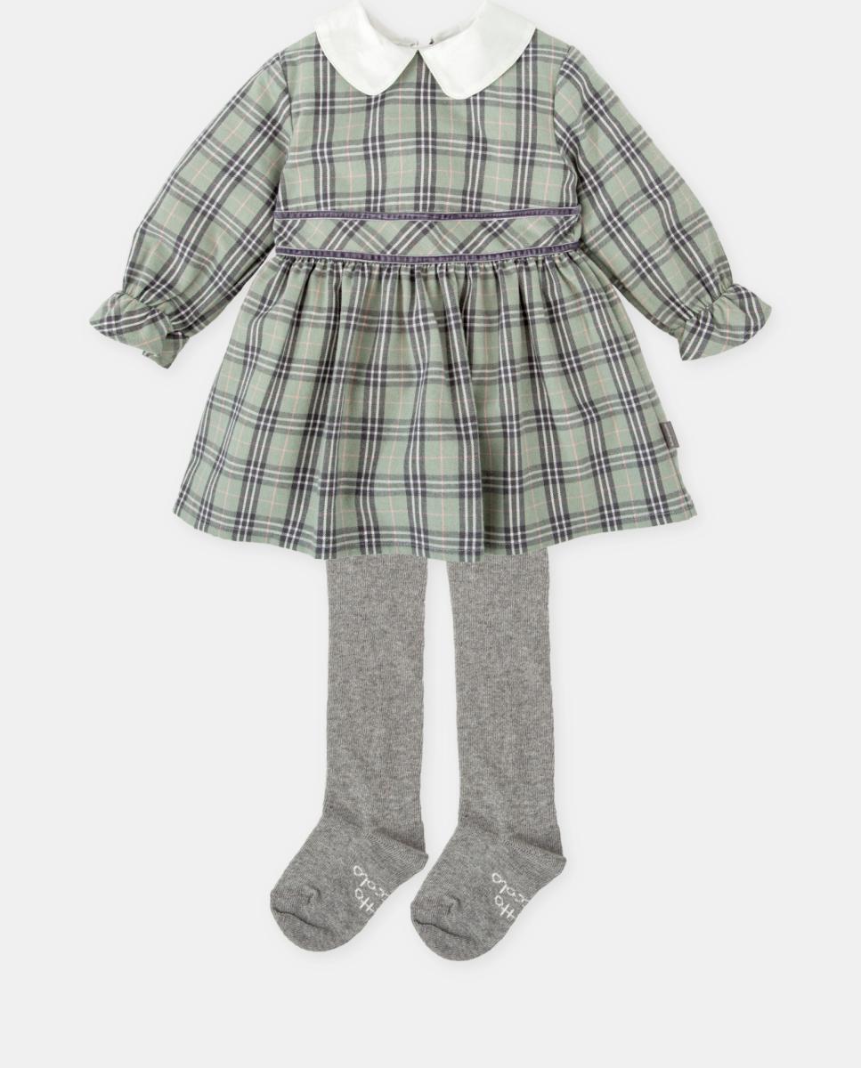 Imagen 0 de Vestido de niña de franela a cuadros