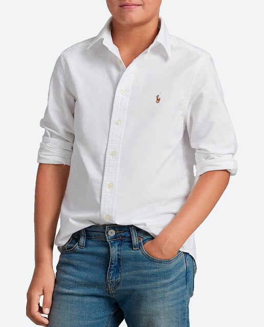 Imagen 0 de Camisa de niño Oxford de algodón