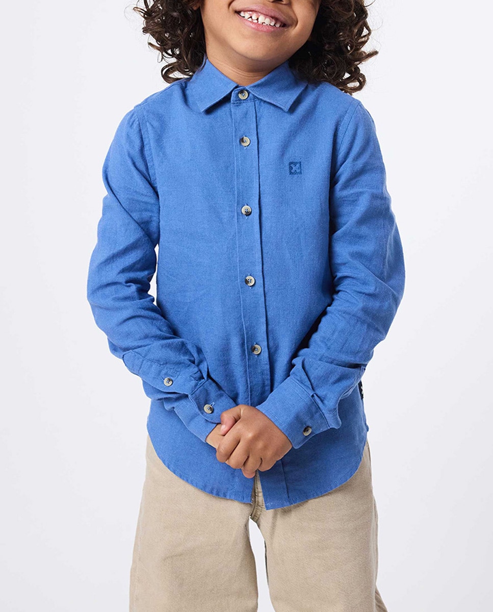 Imagen 0 de Camisa confeccionada con lino y algodón de niño