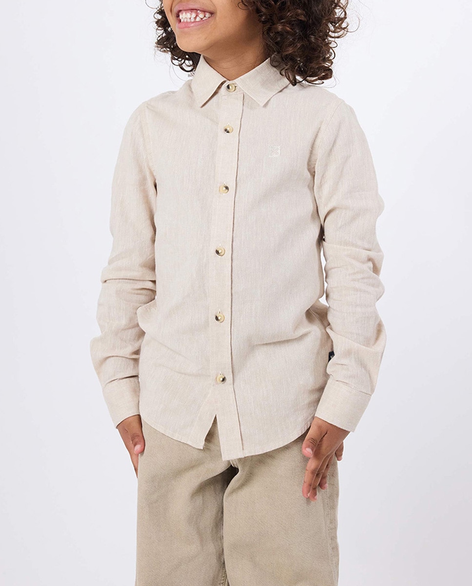 Imagen 0 de Camisa confeccionada con lino y algodón de niño