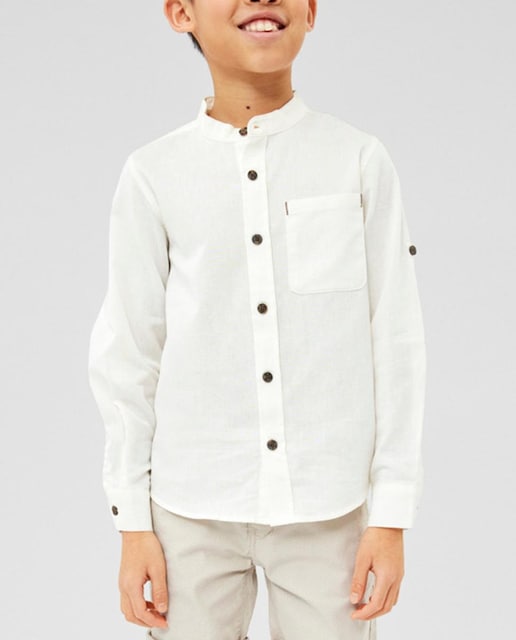 Imagen 0 de Camisa de niño de manga larga algodón orgánico