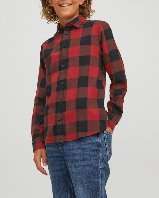 Imagen 0 de Camisa de niño manga larga de cuadros