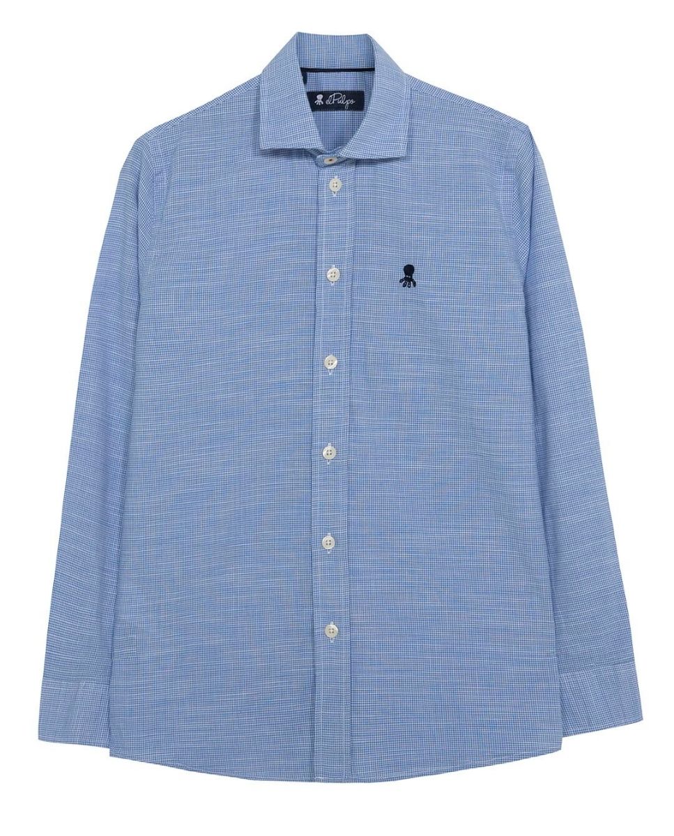 Imagen 0 de Camisa de niño houndstooth blue