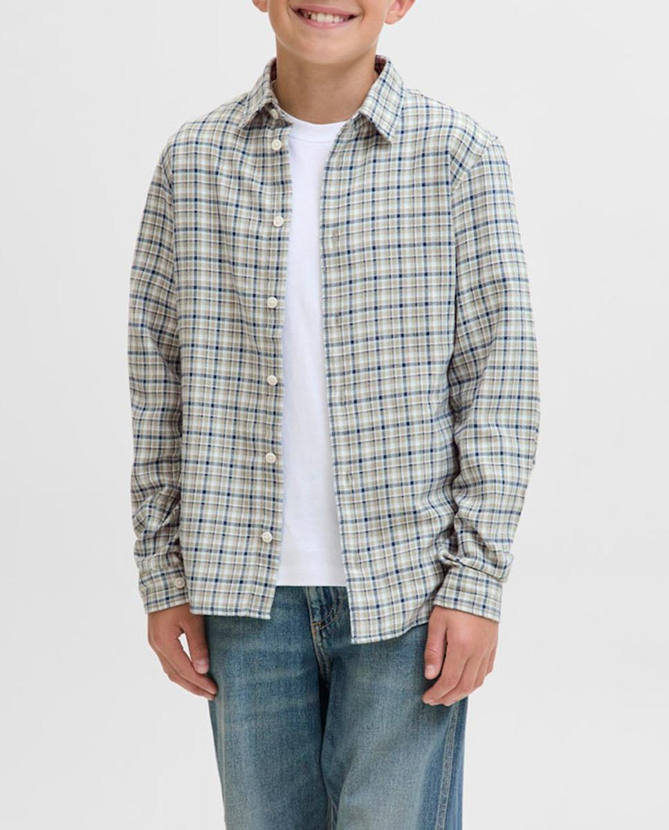 Imagen 0 de Camisa de niño a cuadros de manga larga