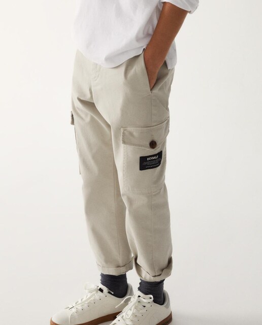 Imagen 0 de Pantalones niño con bolsillos laterales y cintura elástica