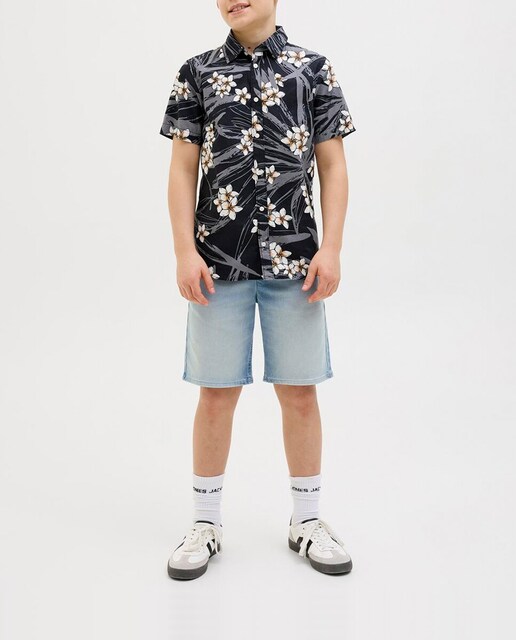 Imagen 0 de Bermuda denim de niño con cintura ajustable