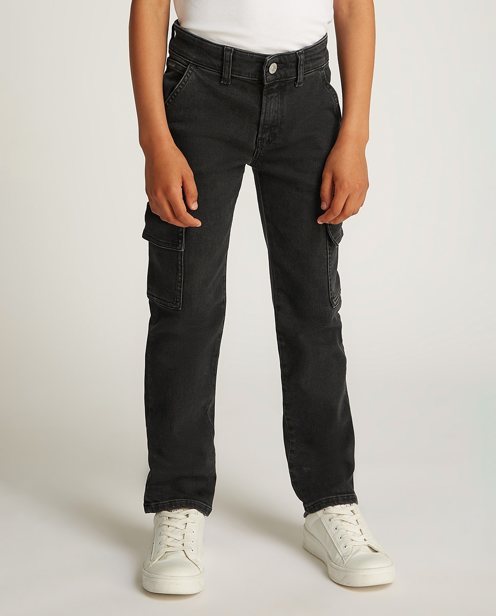 Imagen 0 de Jeans de niño Straight fit tipo cargo