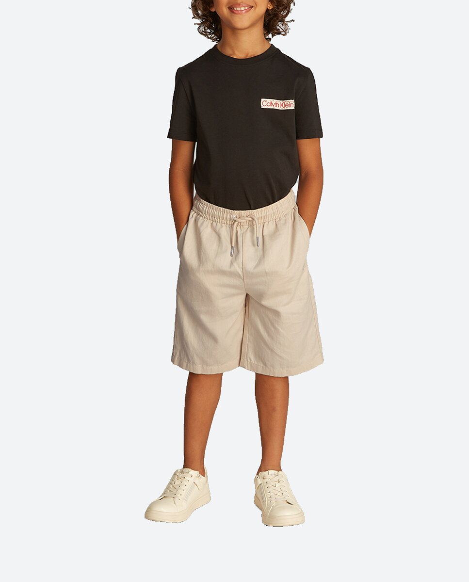 Imagen 0 de Bermuda de niño fit relaxed de lino